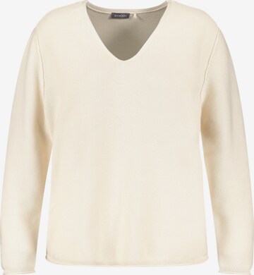 Pull-over SAMOON en beige : devant