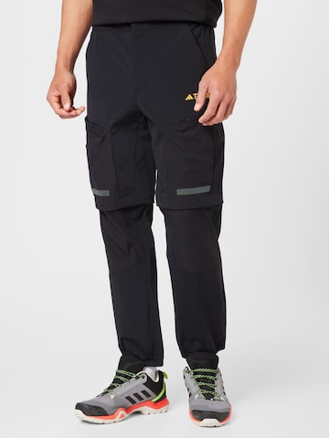 ADIDAS TERREXregular Sportske hlače 'Campyx' - crna boja: prednji dio