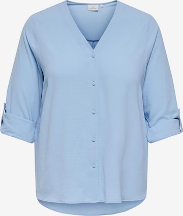 ONLY Carmakoma - Blusa 'CARJana' en azul: frente