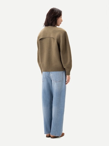 GOBI Cashmere Tröja 'Cashmere Crewneck Twin Set' i grön