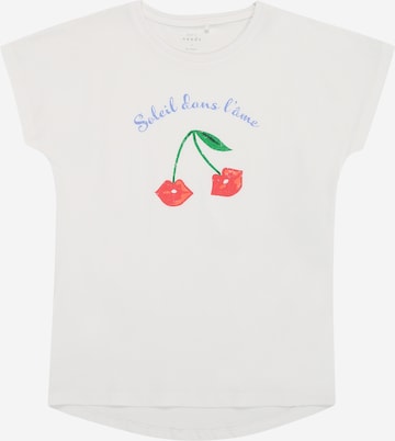 NAME IT Shirt 'NKFVIOLET' in White: front