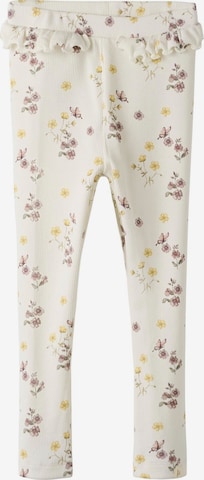 Lil'Atelier - Skinny Leggings 'NMFGavo' en blanco: frente