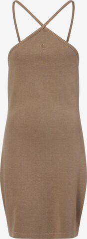Calvin Klein Jeans Summer Dress in Brown: front
