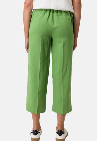 Loosefit Pantalon à plis zero en vert