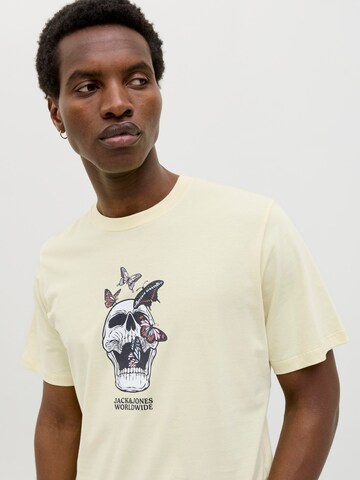 JACK & JONES Bluser & t-shirts 'JORSkull Coast' i beige