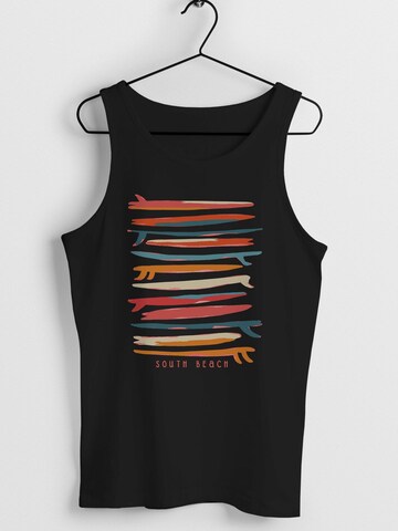 Neverless Shirt 'Surf Boards South'‌‌‌‌‌‌‌‌‌ in Schwarz