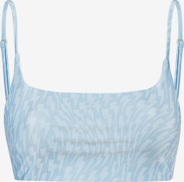 EKCENTRIK Sporttop 'Baby Blue' in Blau: Vorderseite