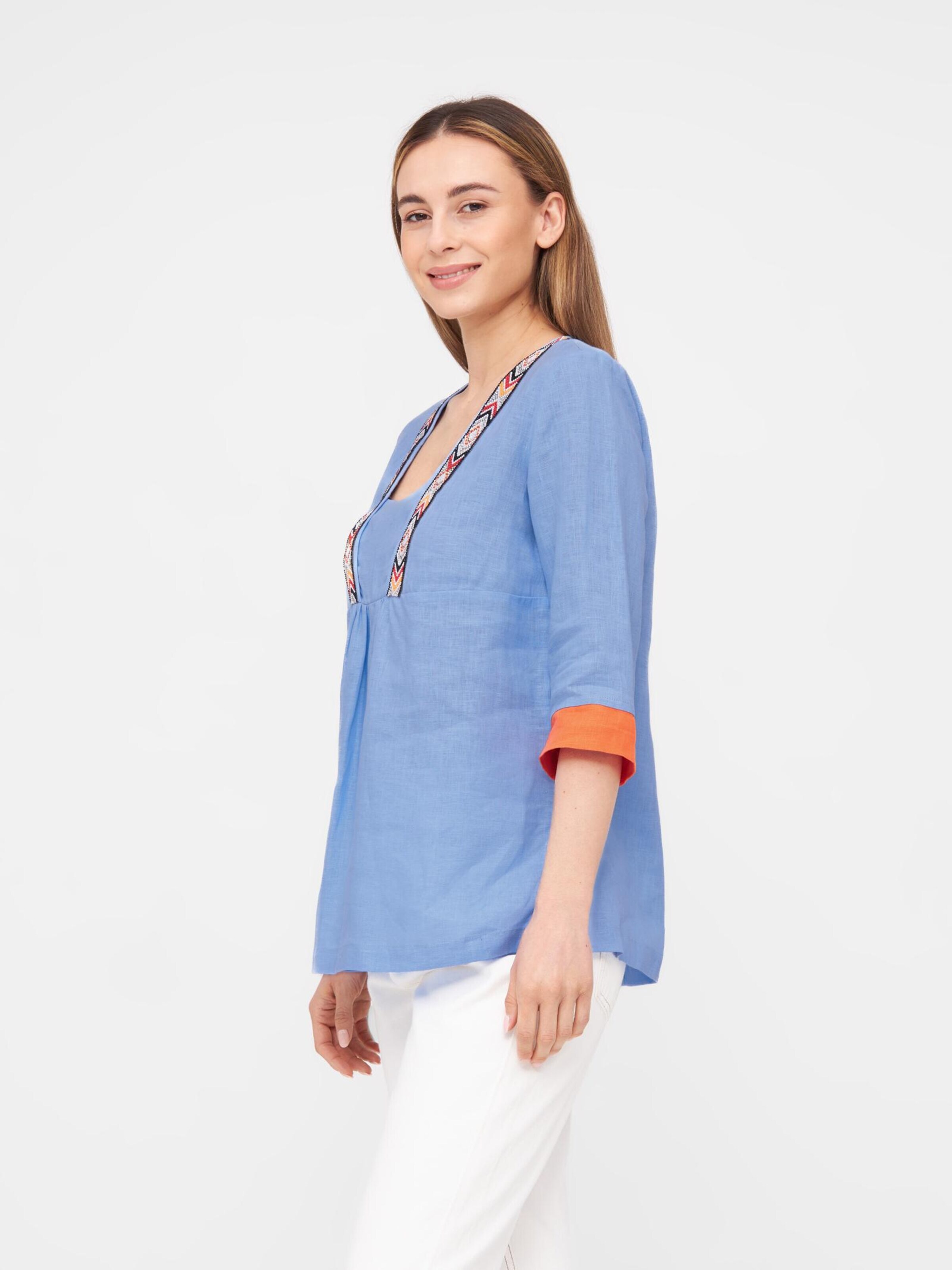 TOOche Blouse 'Happy' in Blue