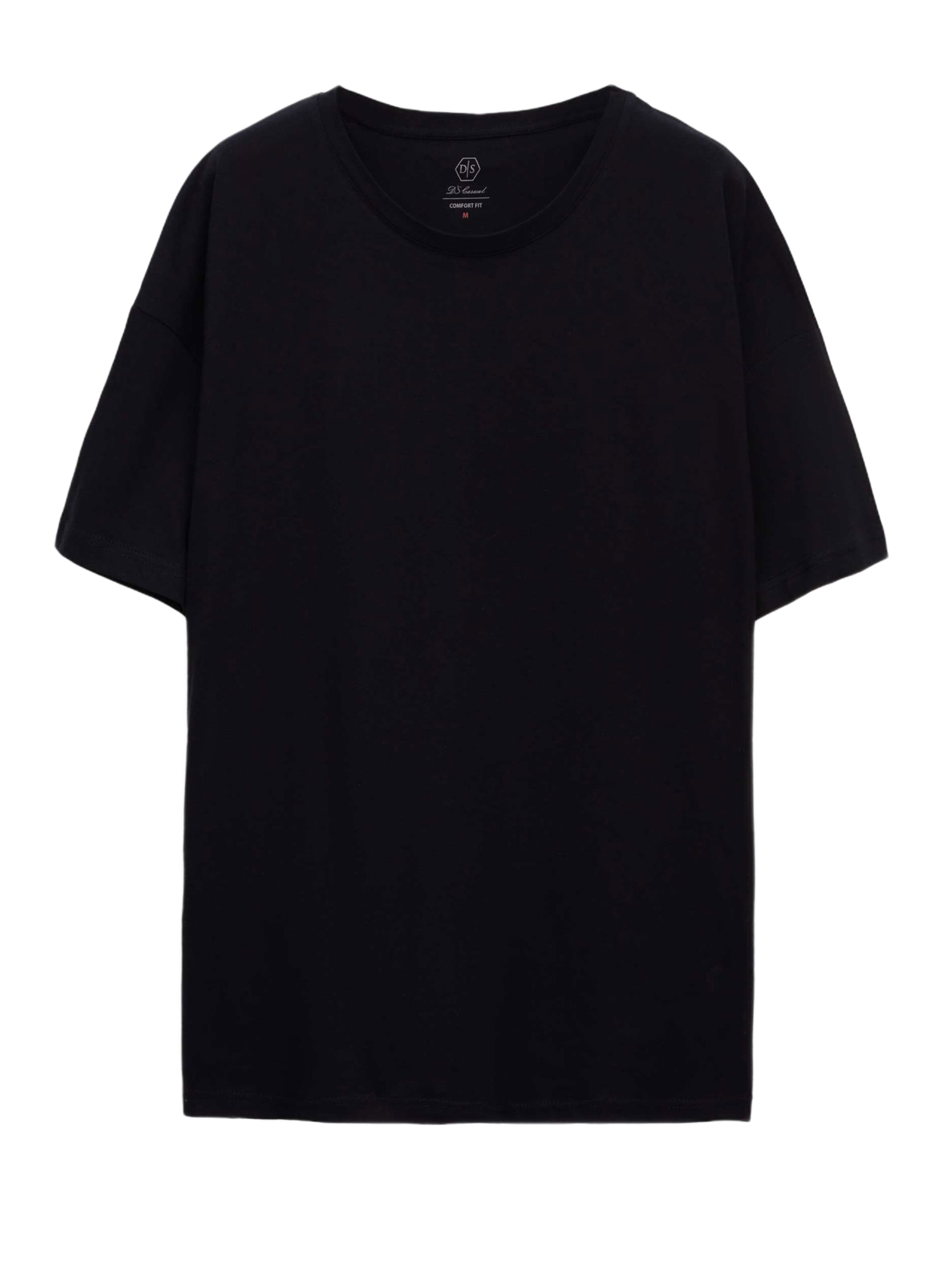 D’S Damat Shirt in Zwart: voorkant