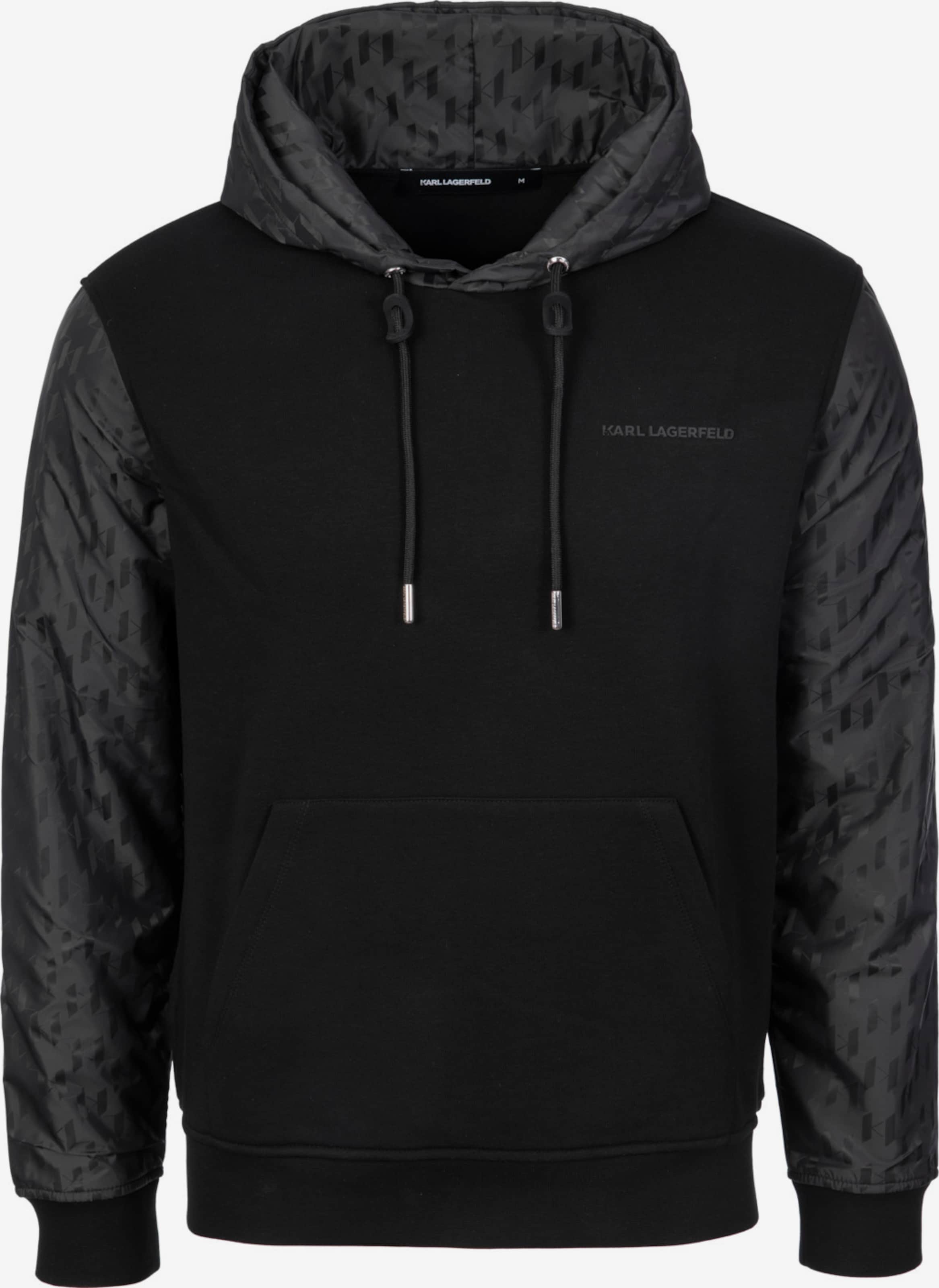 Sweat à capuche avec logo | Noir | Homme | KARL LAGERFELD | Page 1
