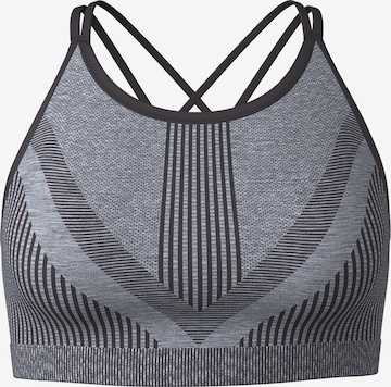 SmartwoolBustier Sportski grudnjak 'Intraknit' - siva boja: prednji dio