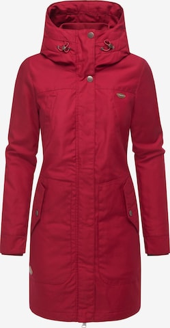 Ragwear Winter coat 'Jannisa' in Red: front