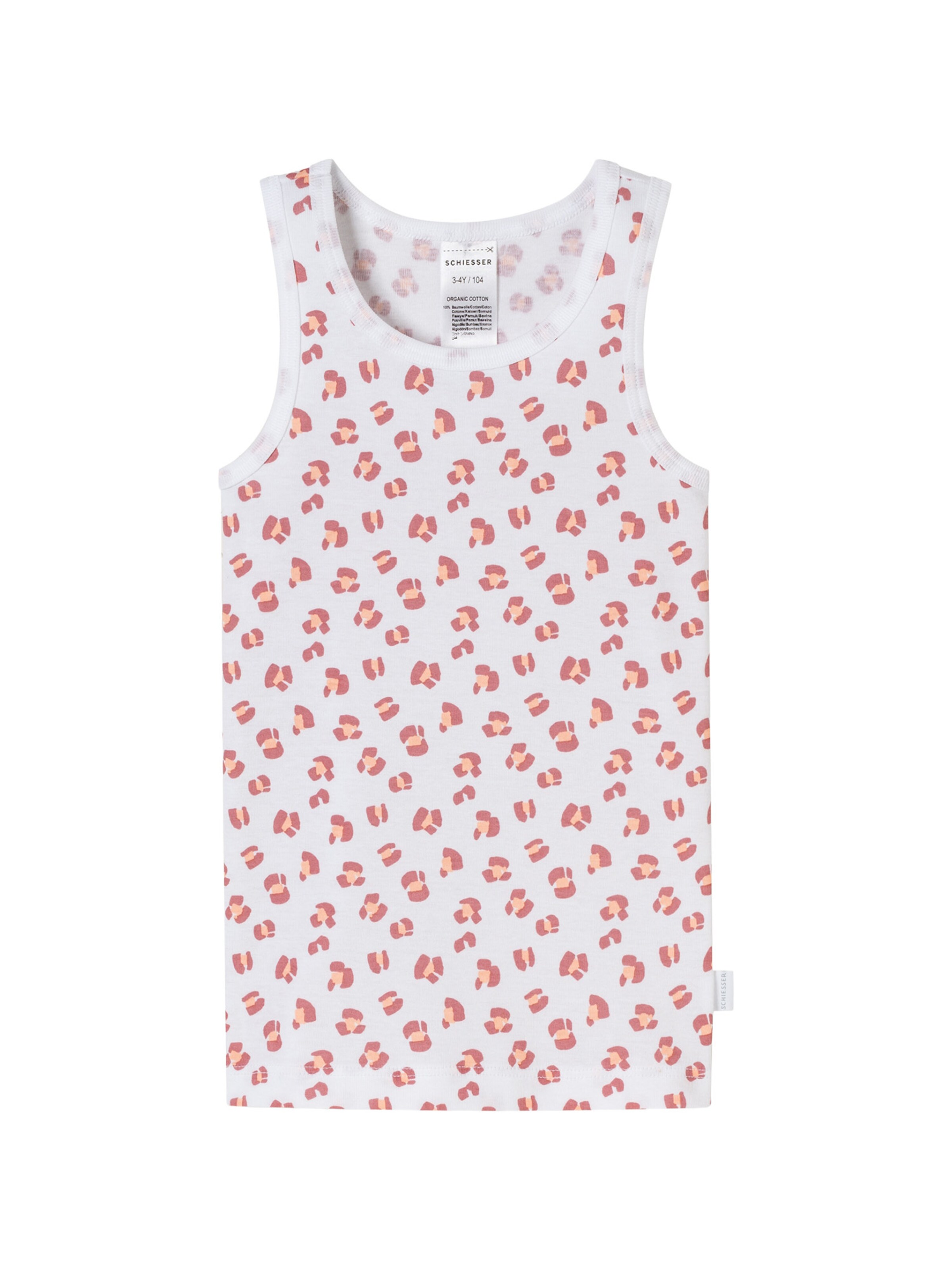 SCHIESSER Undershirt ' Fine Rib ' in Pink