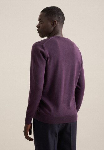 Pull-over 'Schwarze Rose' SEIDENSTICKER en violet
