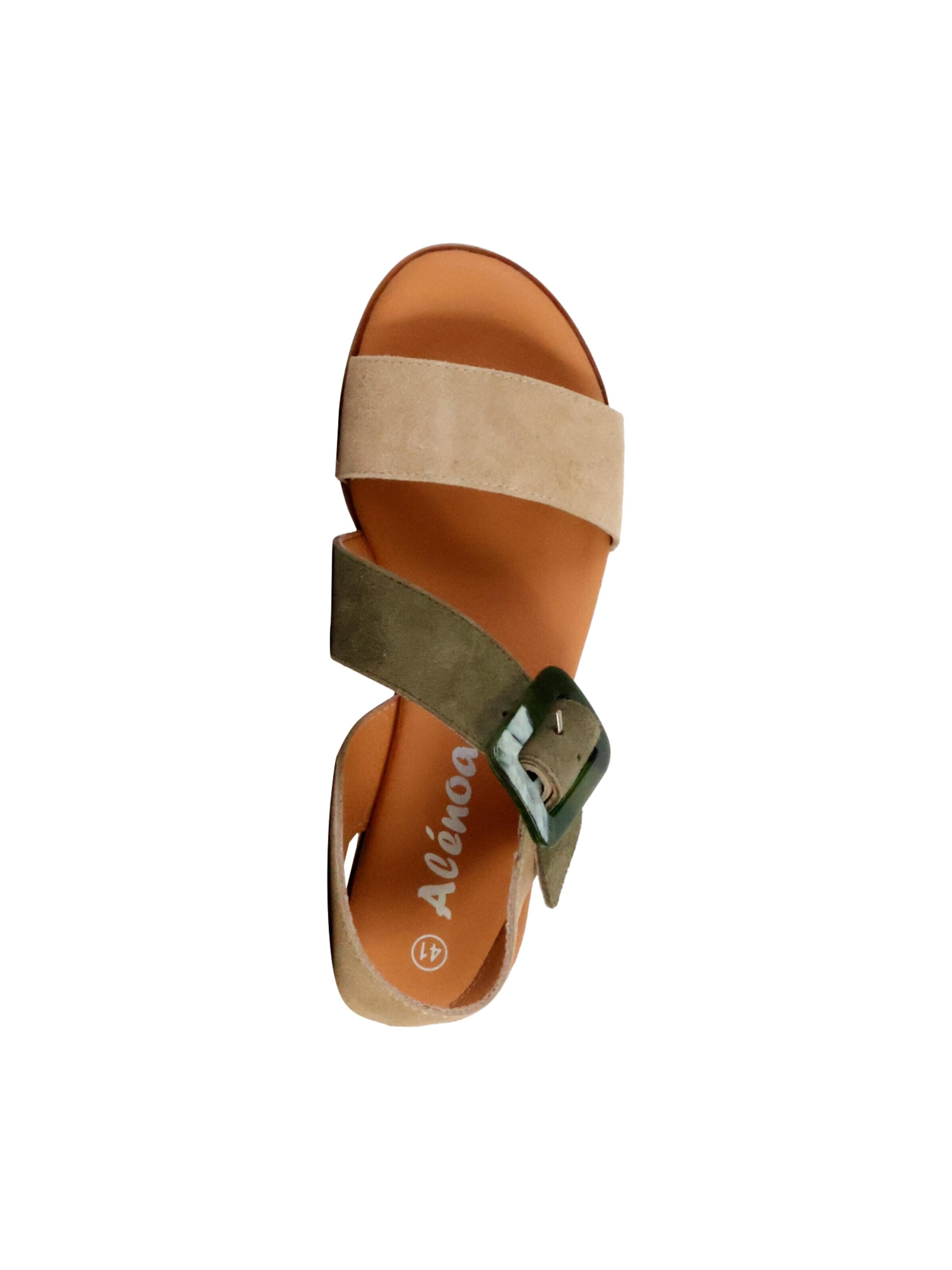The Divine Factory Sandaal 'Alenoa-Ledersandalen' in Groen