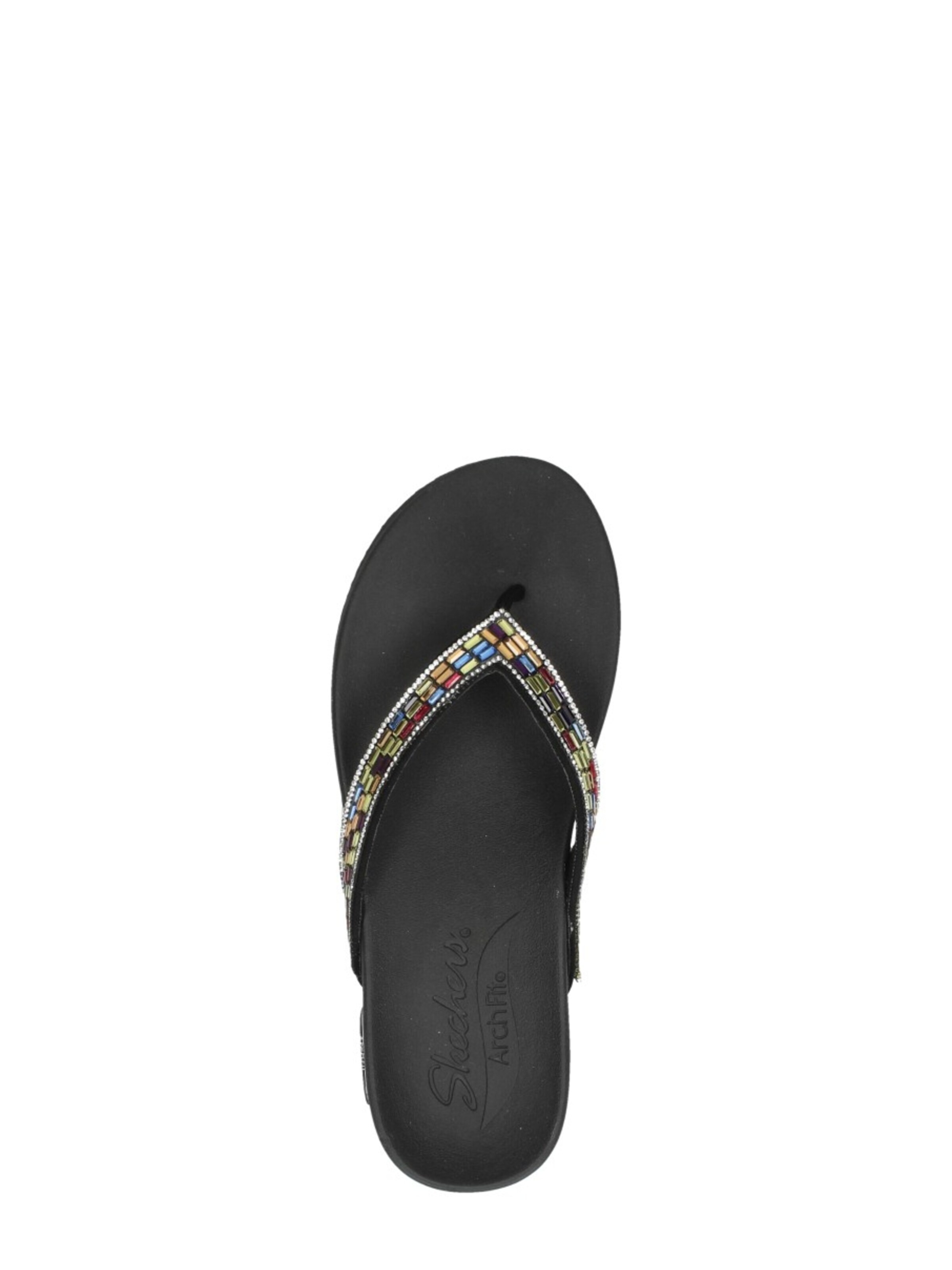 SKECHERS Teenslipper 'Arch Fit Meditation' in Zwart