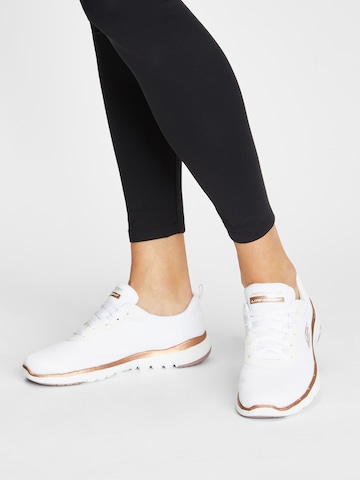 Baskets basses 'Flex Appeal 3.0' SKECHERS en blanc : devant