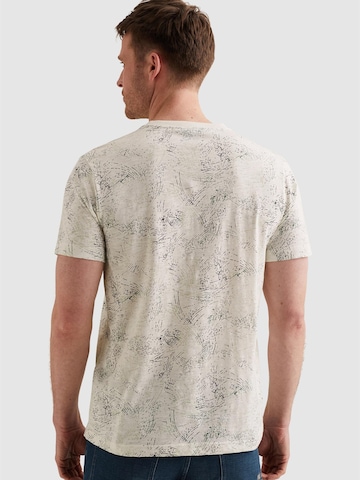 PME Legend T-shirt 'PME LEGEND - T-shirt in slub jersey with allover print' i vit