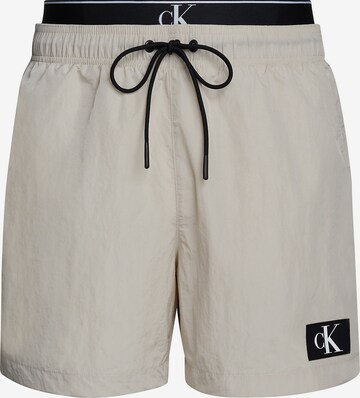 Shorts de bain Calvin Klein Swimwear en gris : devant