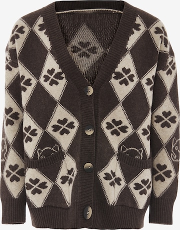 IMMY Knit cardigan in Brown: front