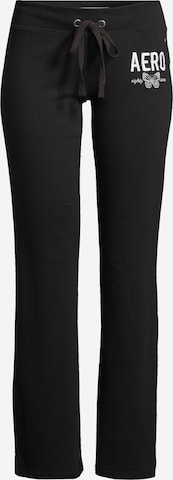 AÉROPOSTALE Regular Pants in Black: front
