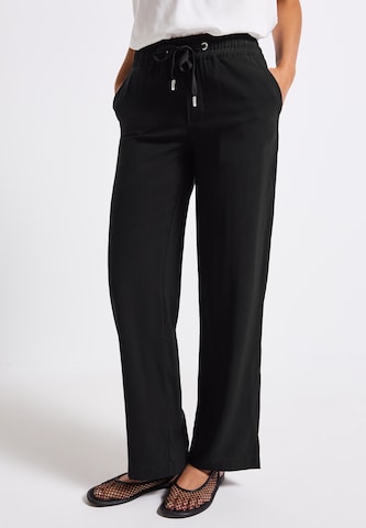 STREET ONE Regular Hose in Schwarz: Vorderseite