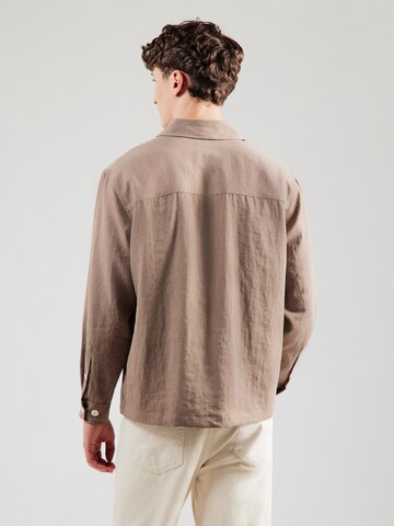 Only & Sons Regular Fit Hemd 'ONSTRAKE' in Braun: Rückseite
