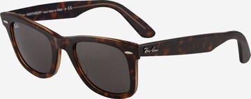 Ray-Ban Слънчеви очила 'Wayfarer' в кафяво: отпред