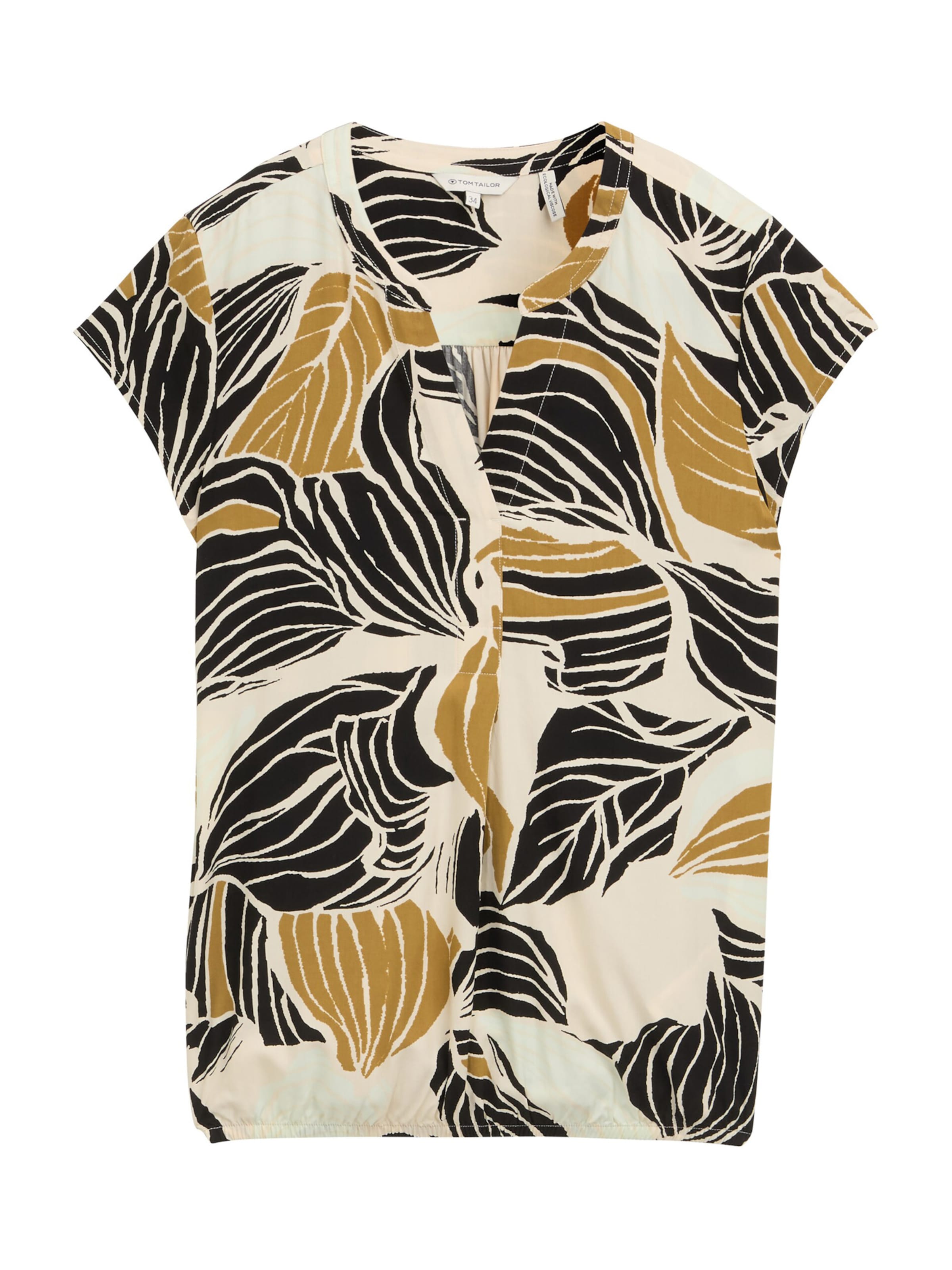 TOM TAILOR Blouse in Beige: front