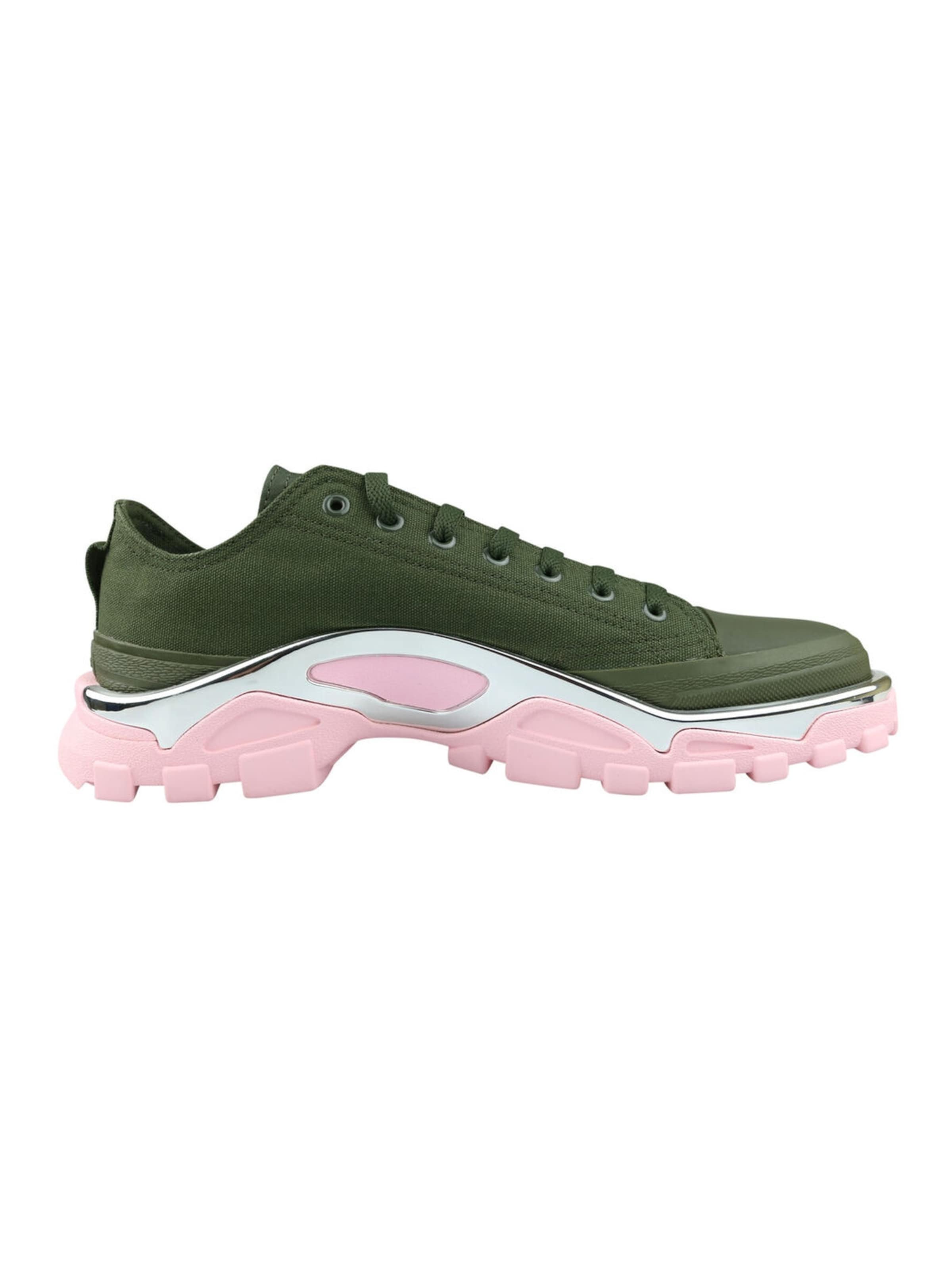 ADIDAS ORIGINALS Halbschuh 'Adidas by Raf Simons Detroit Runner RS Sneaker Turnschuhe olive rosa F34244 NEU'‌‌‌ in Grün