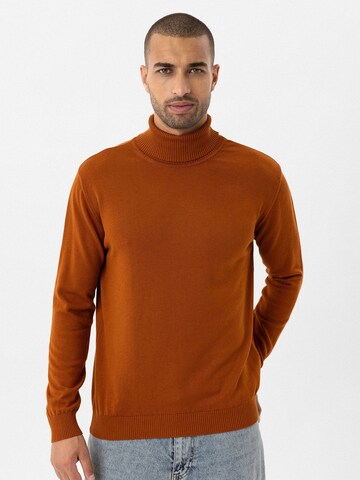 Pull-over Anou Anou en orange : devant