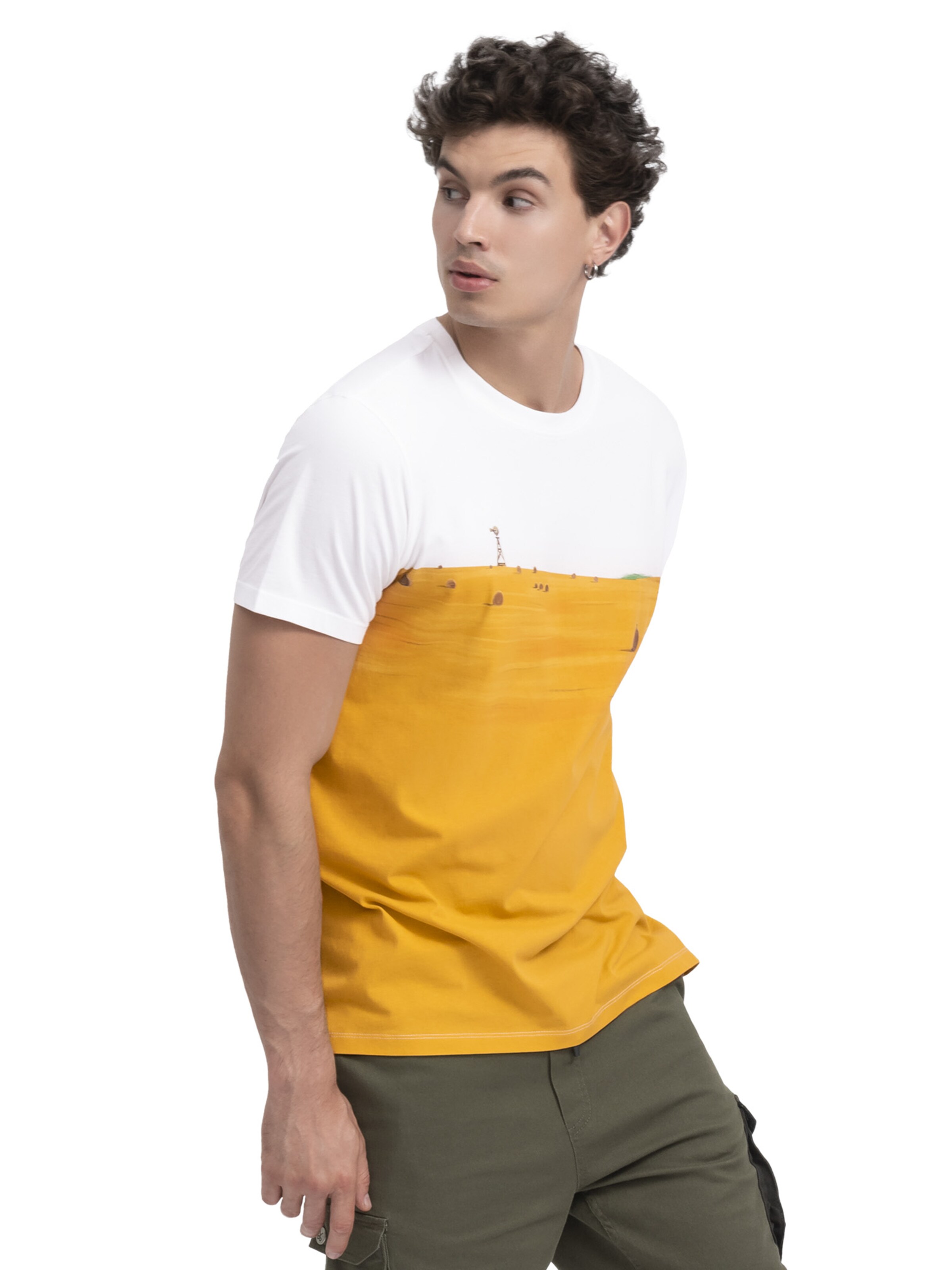 Kaft Shirt in Wit: voorkant