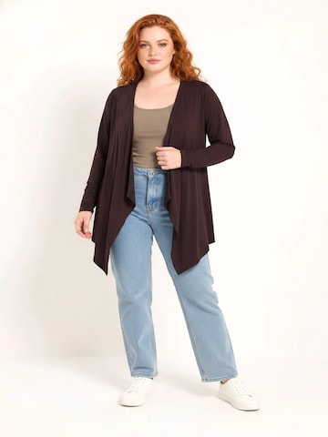 Shape Of You Knit Cardigan in Brown