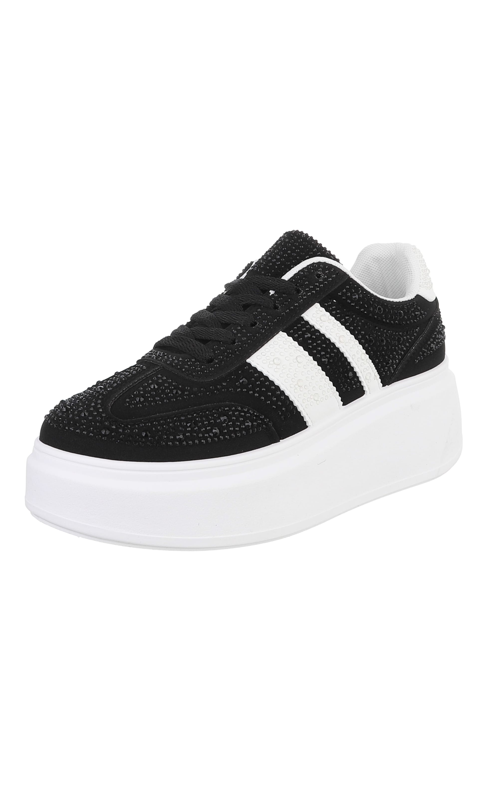 Ital-Design Sneaker in 36 in schwarz / weiß, Produktansicht