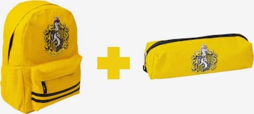 Harry Potter Backpack 'Harry Potter Rugzak + Etui Hufflepuff Hoogte 41cm' in Yellow: front