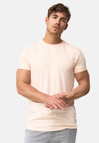 T-Shirt ' Kloge ' INDICODE JEANS en orange : devant