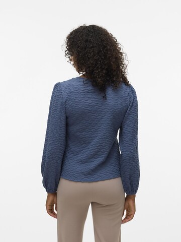 VERO MODA Blouse 'FLOWER' in Blue