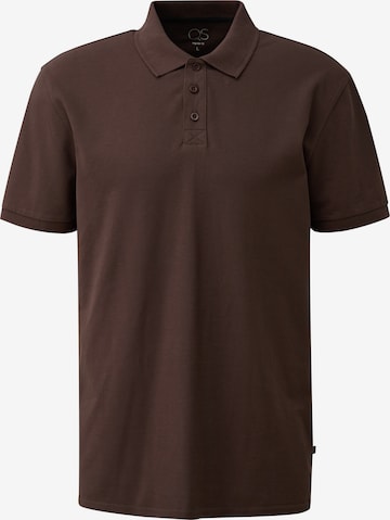 QS Poloshirt in Braun: Vorderseite