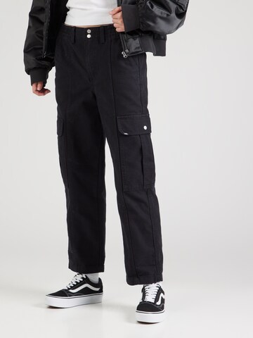 VANS - Loosefit Pantalón cargo 'SIDEWALK MUSIC ACADEMY' en negro: frente