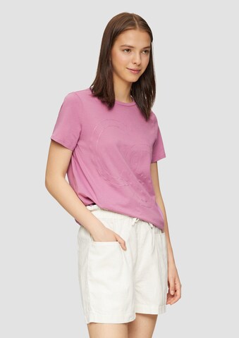 QS T-Shirt in Lila: Vorderseite