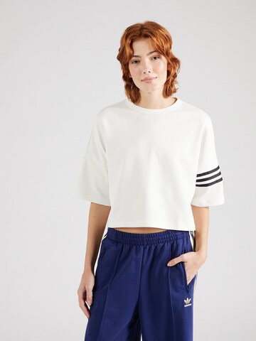 ADIDAS ORIGINALS - Camisa 'NEUCL' em branco: frente