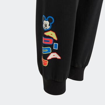 ADIDAS PERFORMANCE Tapered Workout Pants 'Disney Mickey Mouse' in Black