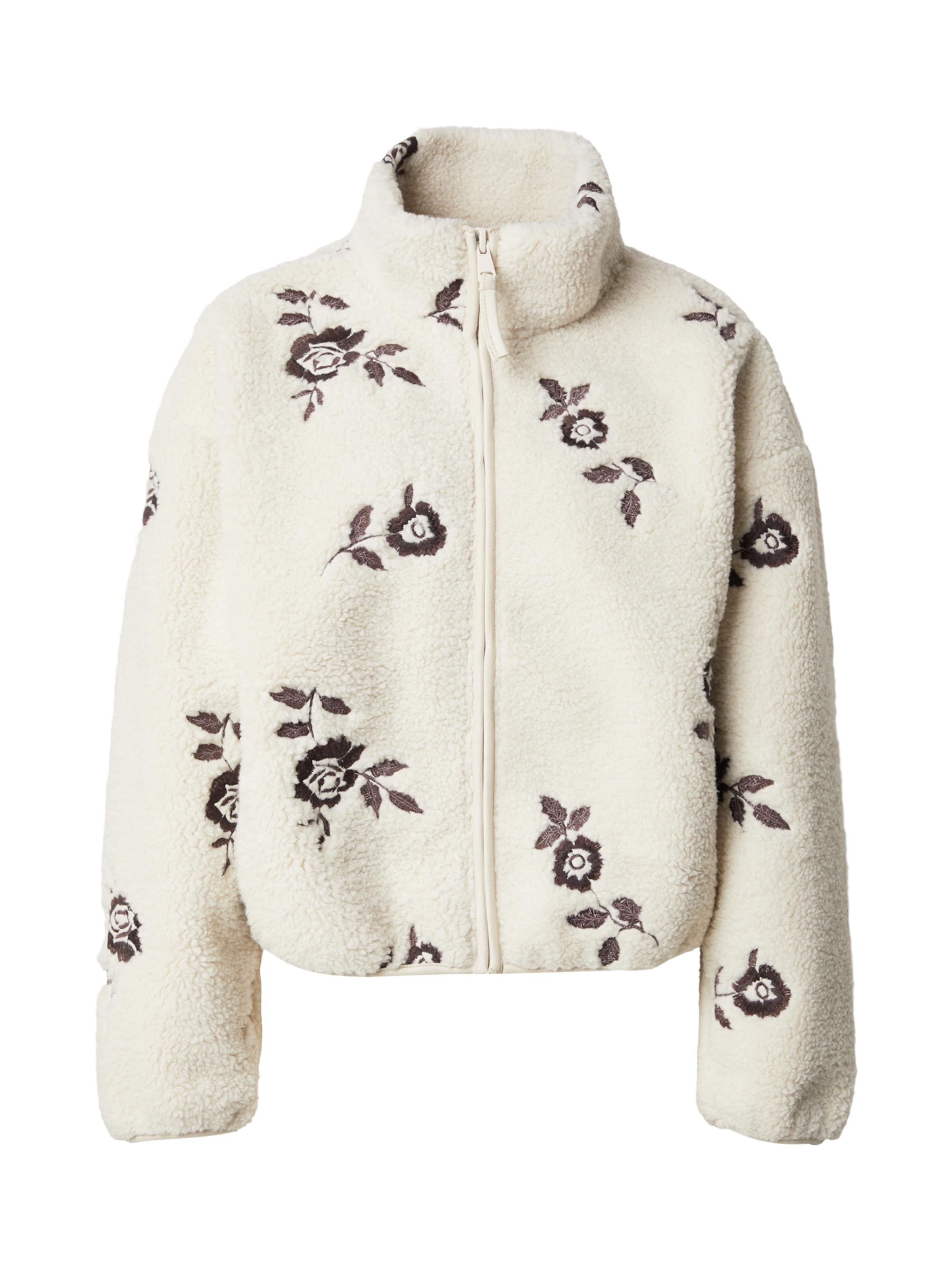 Abercrombie & FitchPrijelazna jakna - bijela boja: prednji dio