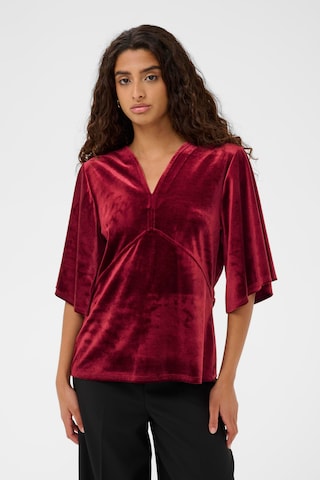 SOAKED IN LUXURY Blouse 'SLVelera' in Rood: voorkant