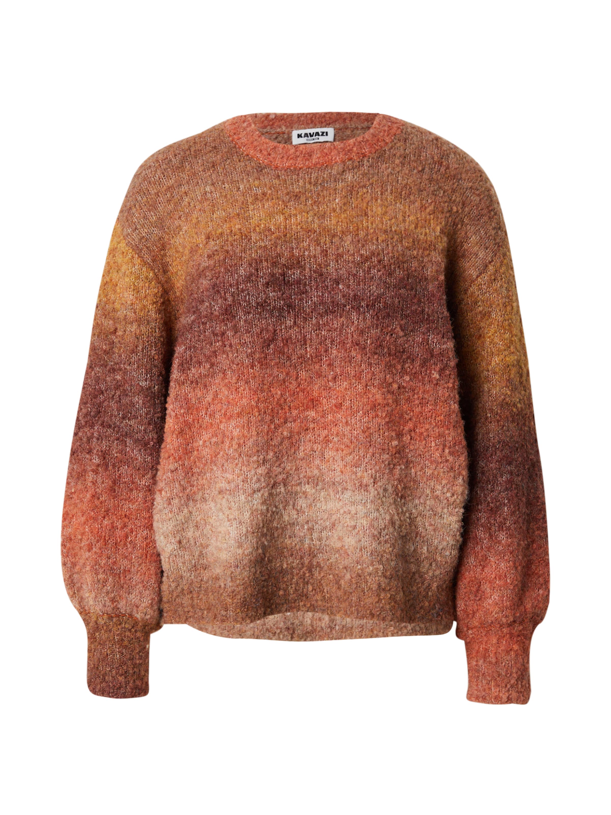 KAVAZI Πουλόβερ 'Foxglove' σε καφέ: μπροστά