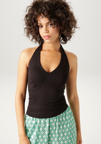 Aniston CASUAL Top in Schwarz: Vorderseite