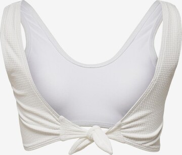 ONLY - Soutien Bustier Top de biquíni 'Rose' em branco