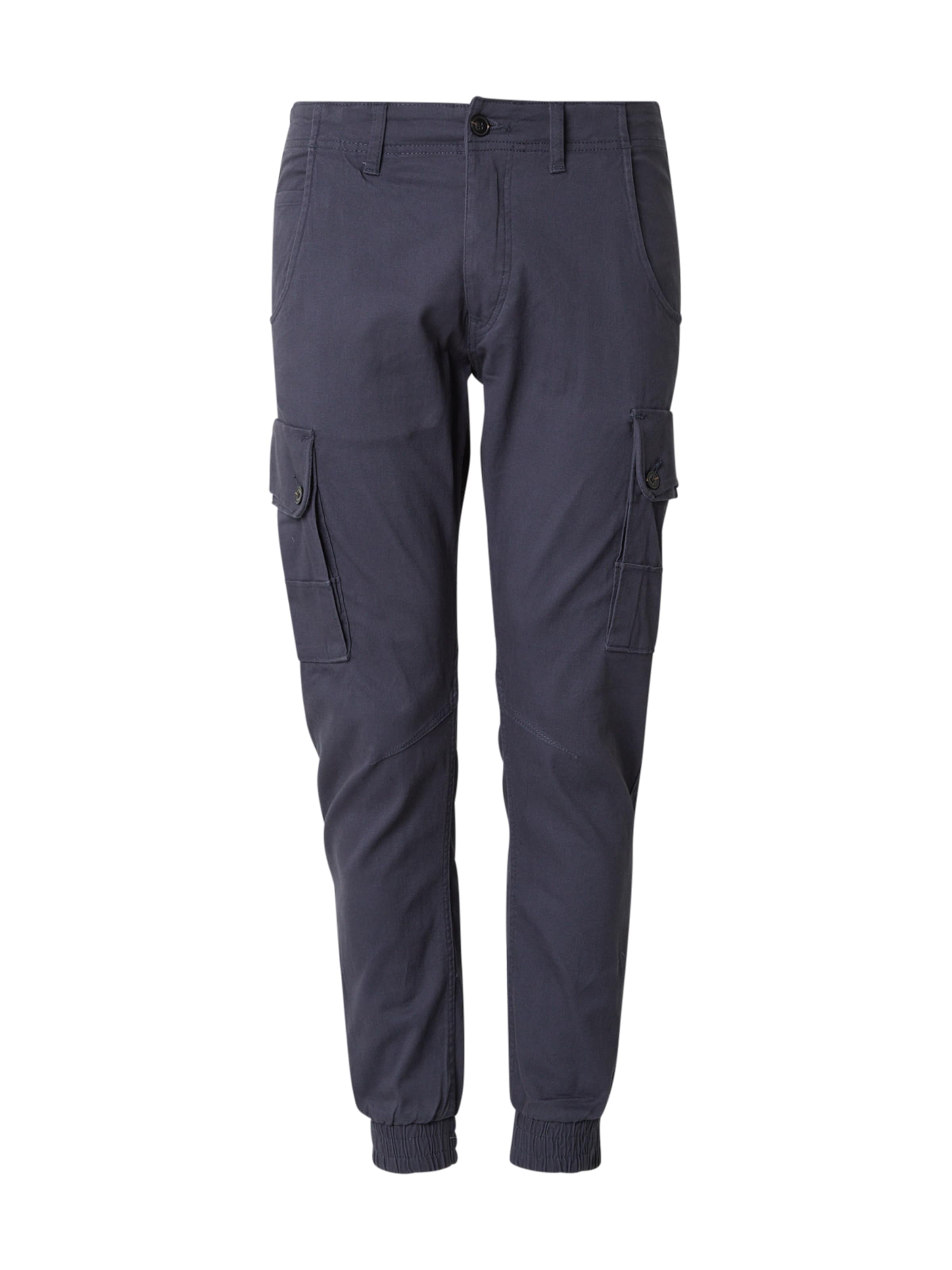 JACK & JONES Tapered Cargo Pants 'JWHPAUL JJWARNER' in Blue: front