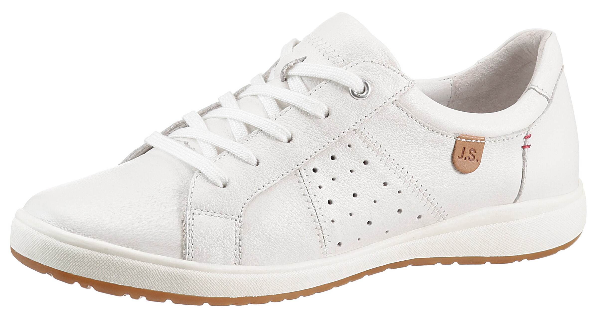 JOSEF SEIBEL Platform trainers 'Caren' in White: front