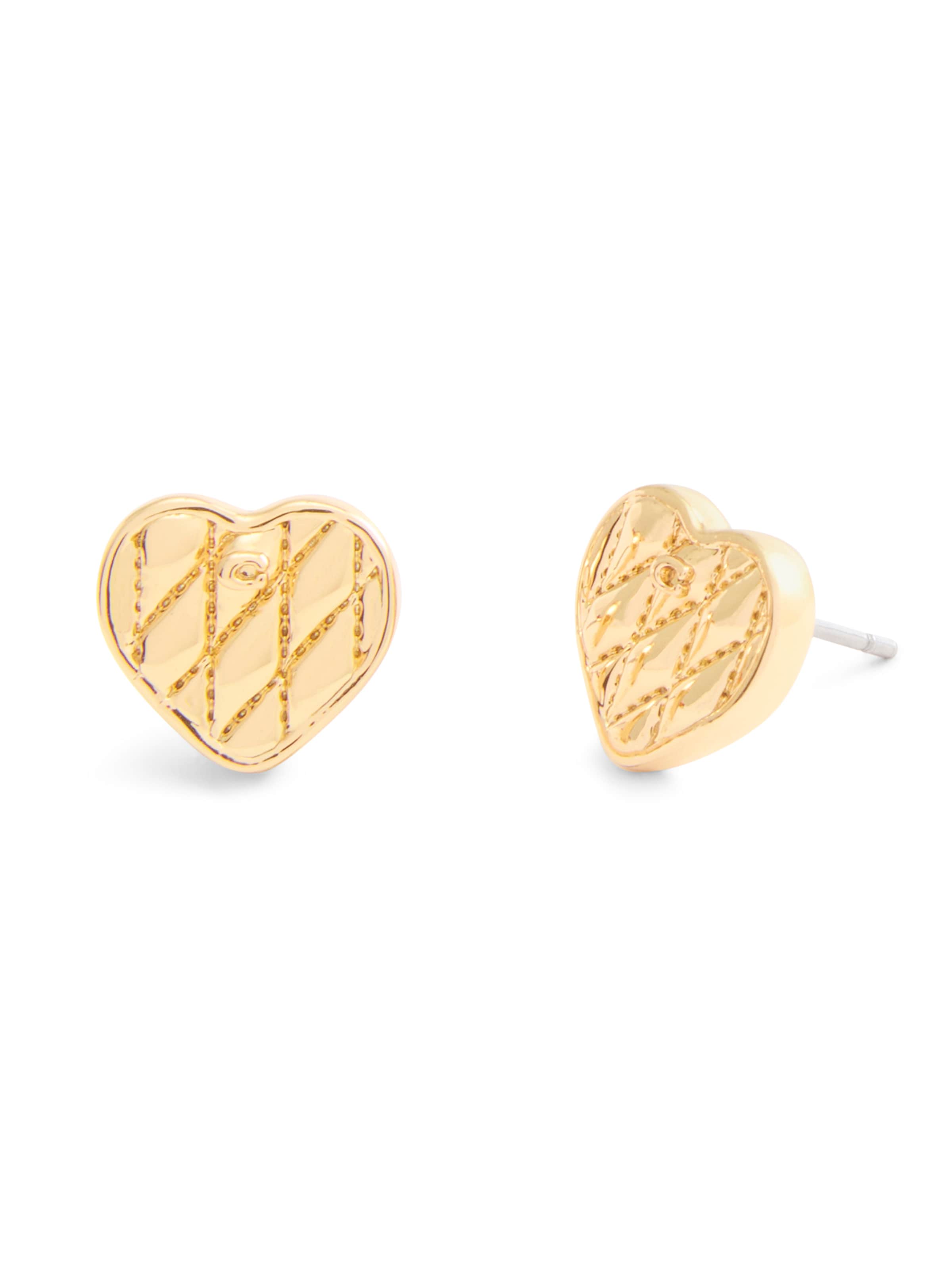 Boucles d'oreilles COACH en or : devant